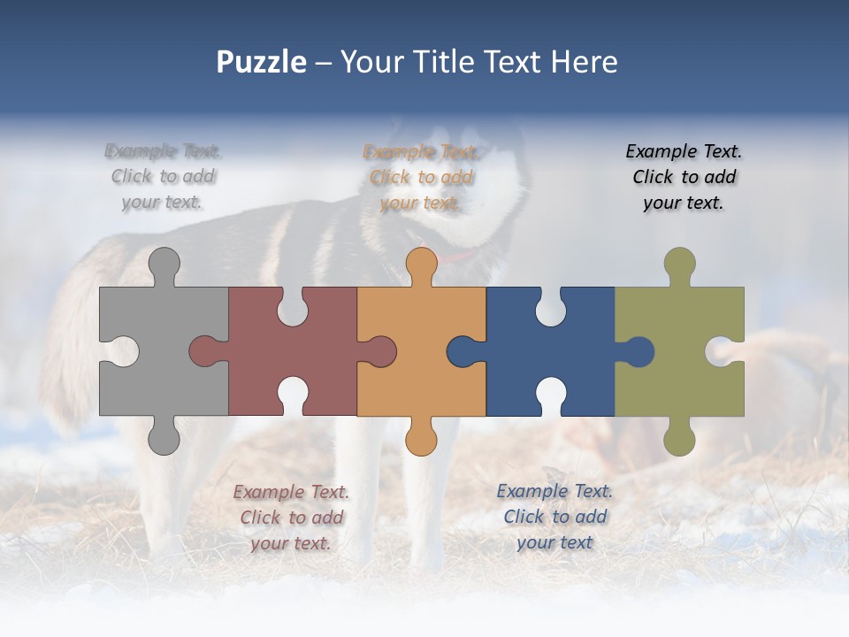 Dog Fur Snow PowerPoint Template