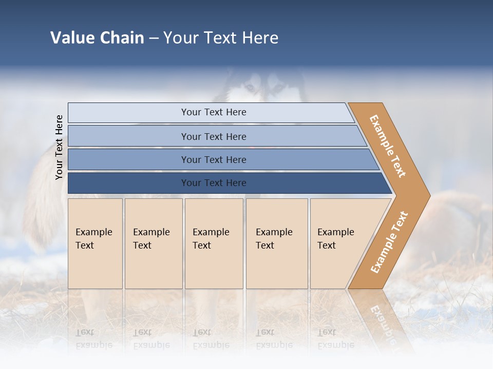 Dog Fur Snow PowerPoint Template