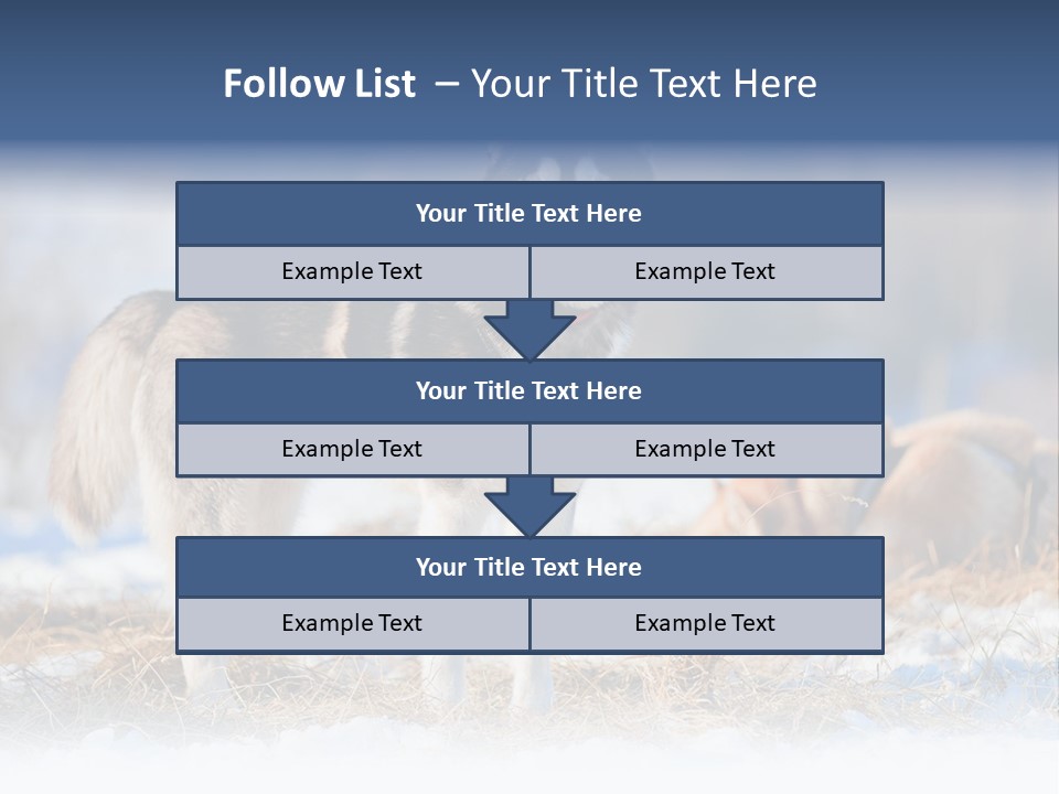 Dog Fur Snow PowerPoint Template