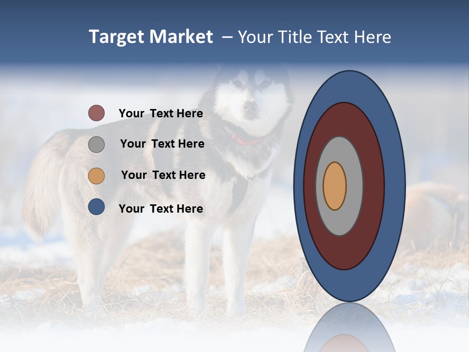 Dog Fur Snow PowerPoint Template