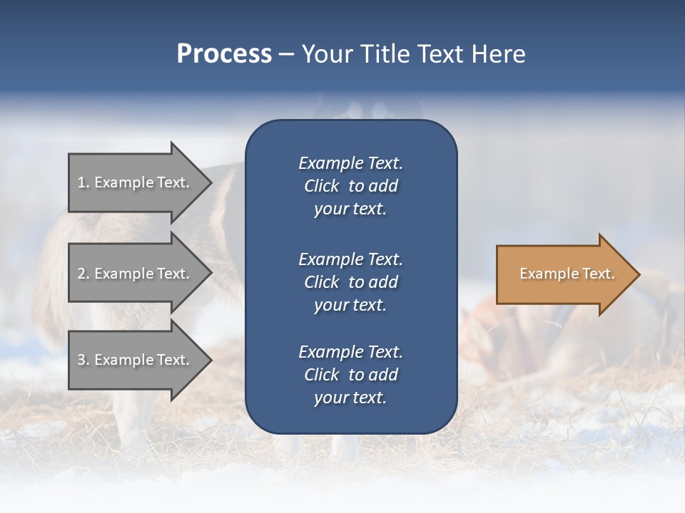 Dog Fur Snow PowerPoint Template