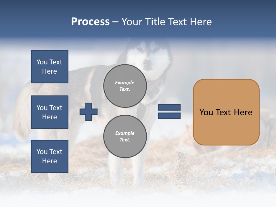 Dog Fur Snow PowerPoint Template