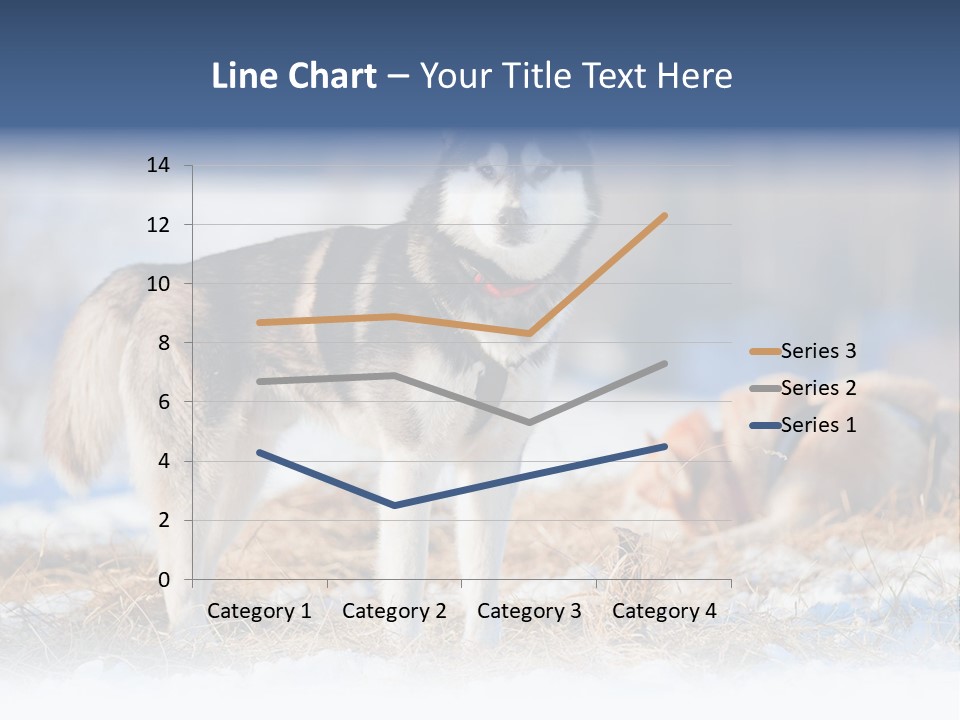 Dog Fur Snow PowerPoint Template