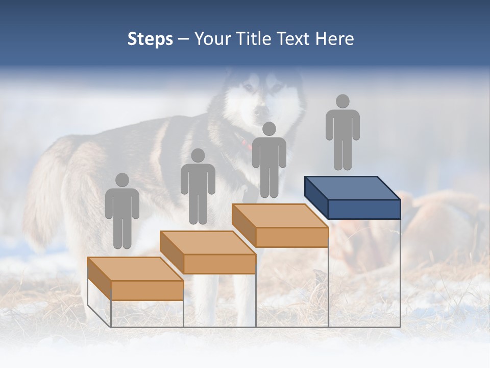 Dog Fur Snow PowerPoint Template