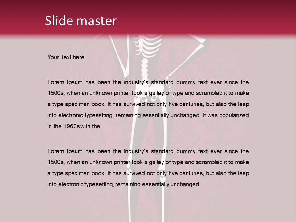 Bones Sexy Creepy PowerPoint Template