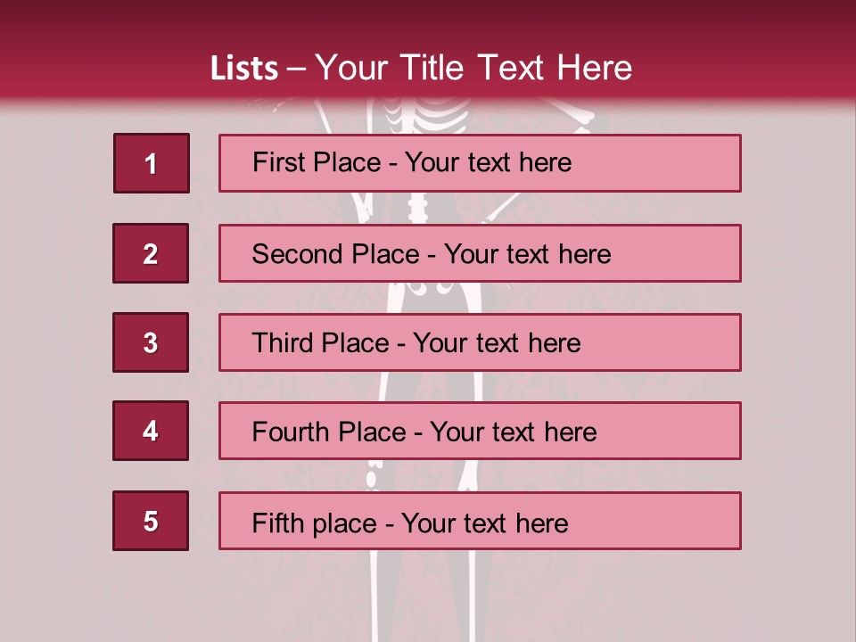 Bones Sexy Creepy PowerPoint Template