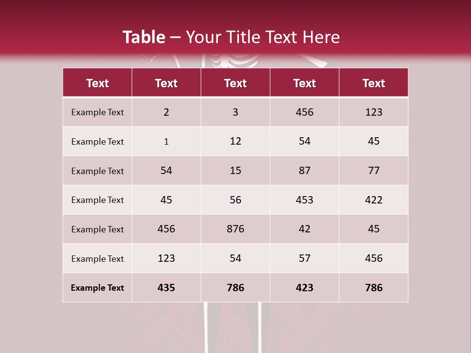 Bones Sexy Creepy PowerPoint Template