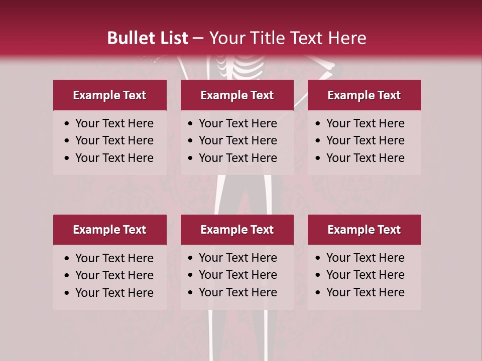 Bones Sexy Creepy PowerPoint Template