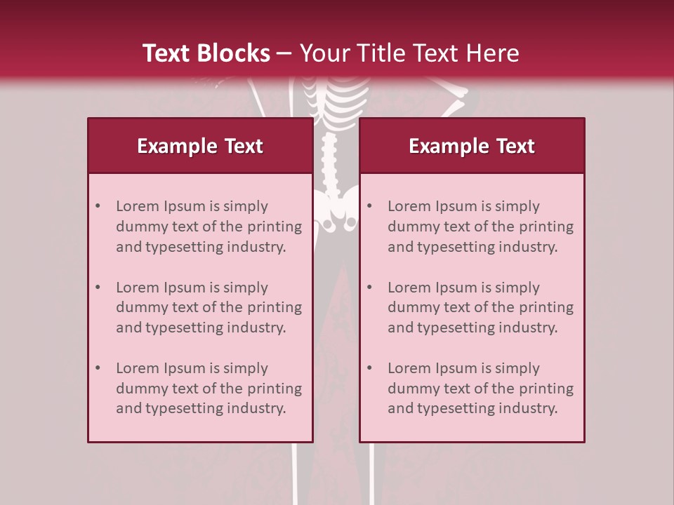 Bones Sexy Creepy PowerPoint Template