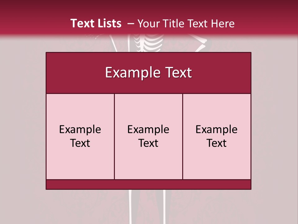 Bones Sexy Creepy PowerPoint Template