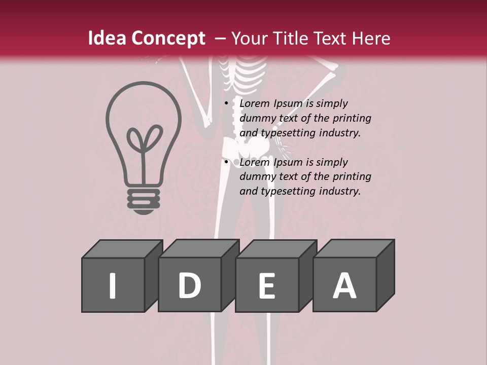 Bones Sexy Creepy PowerPoint Template