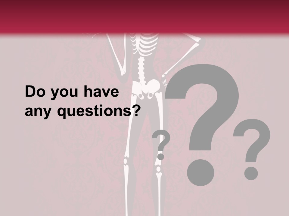 Bones Sexy Creepy PowerPoint Template