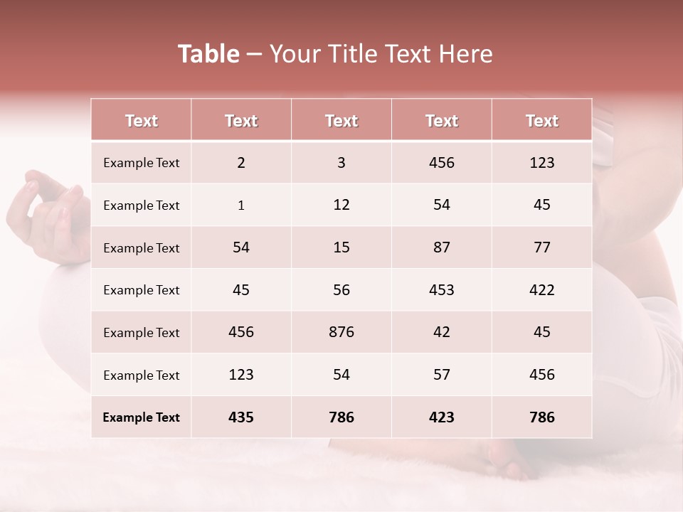 Legs Love Belly PowerPoint Template