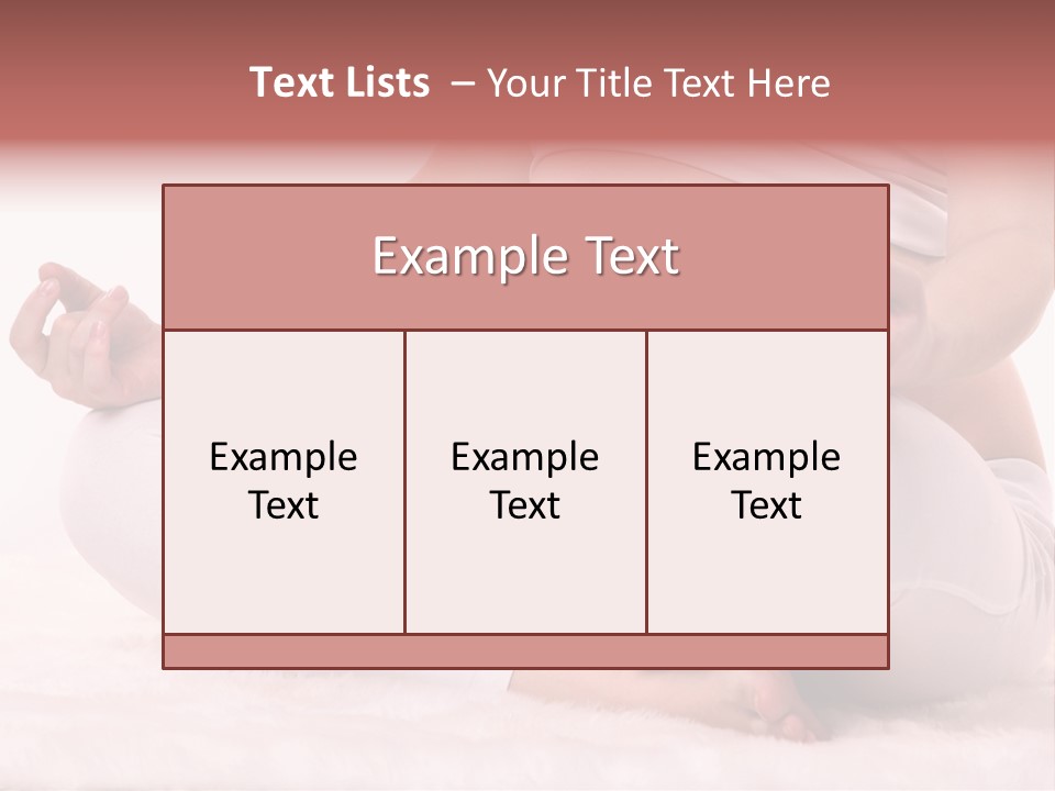 Legs Love Belly PowerPoint Template