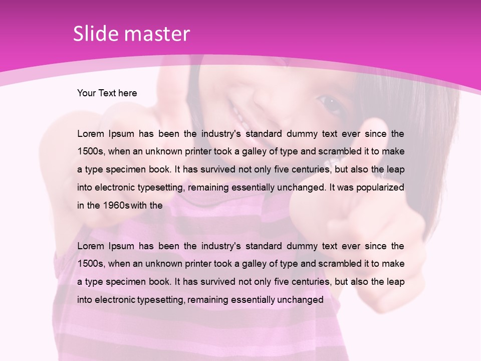 Girl Pretty Cute PowerPoint Template