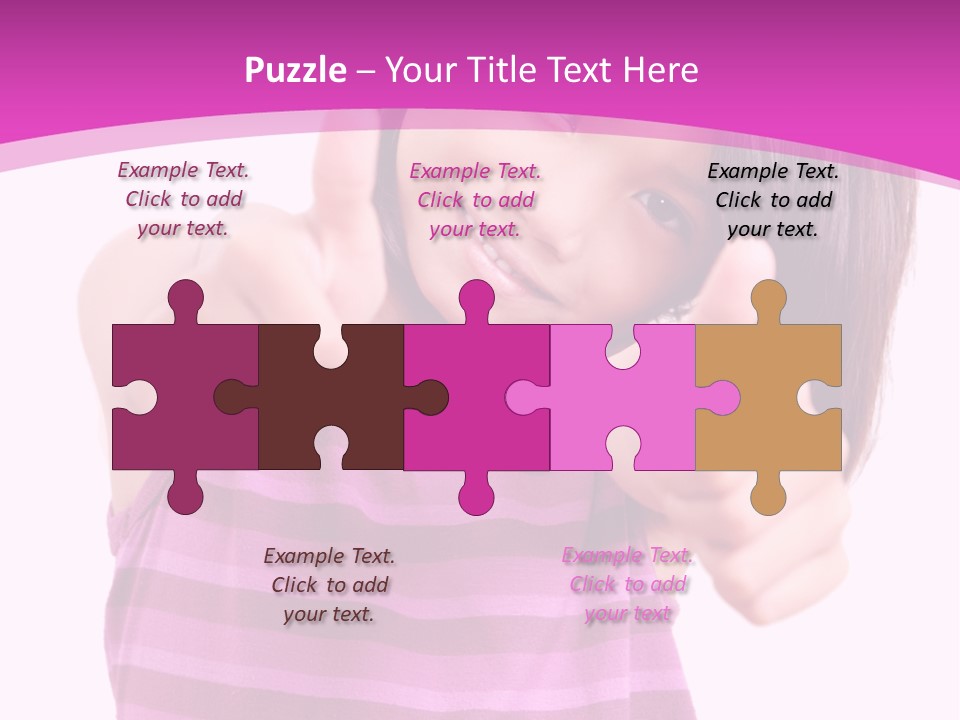 Girl Pretty Cute PowerPoint Template