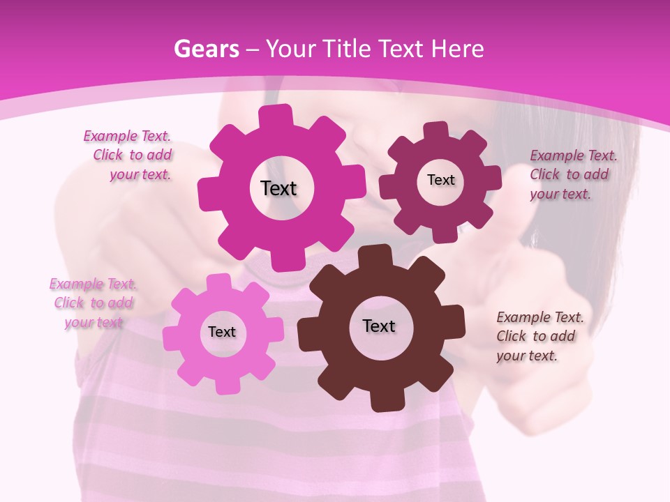 Girl Pretty Cute PowerPoint Template