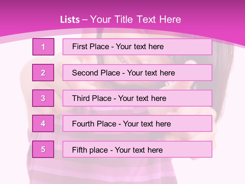 Girl Pretty Cute PowerPoint Template