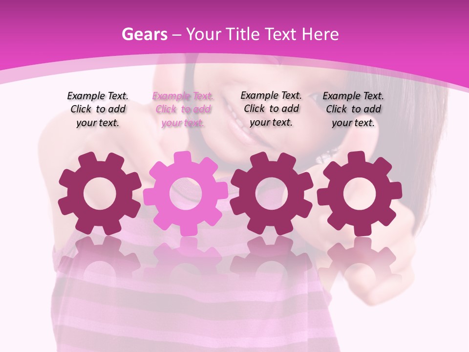 Girl Pretty Cute PowerPoint Template