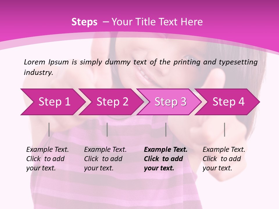 Girl Pretty Cute PowerPoint Template