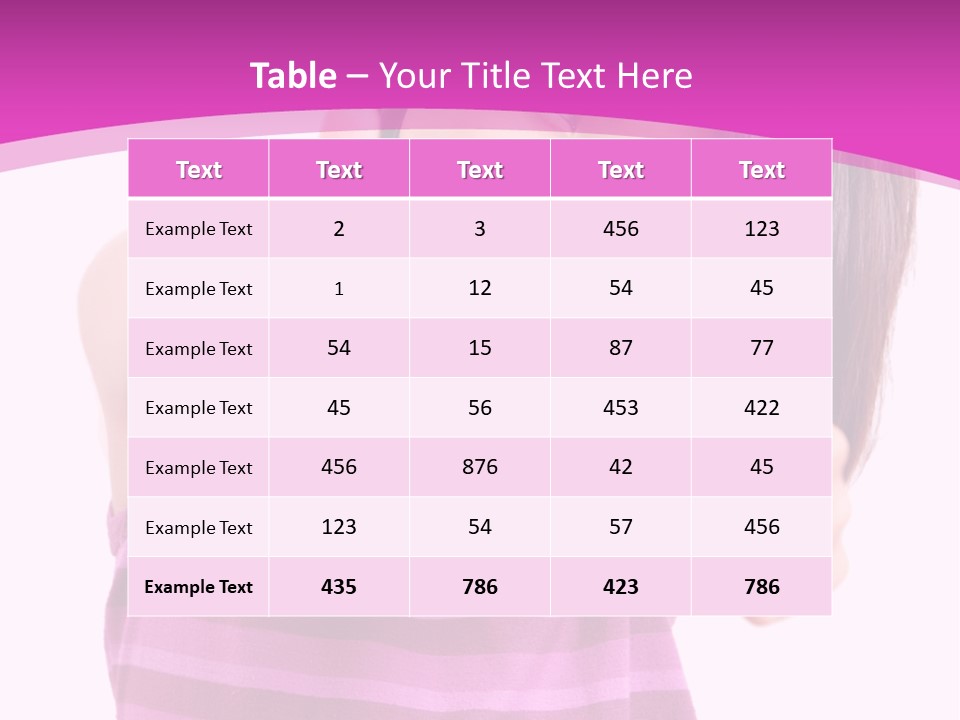 Girl Pretty Cute PowerPoint Template