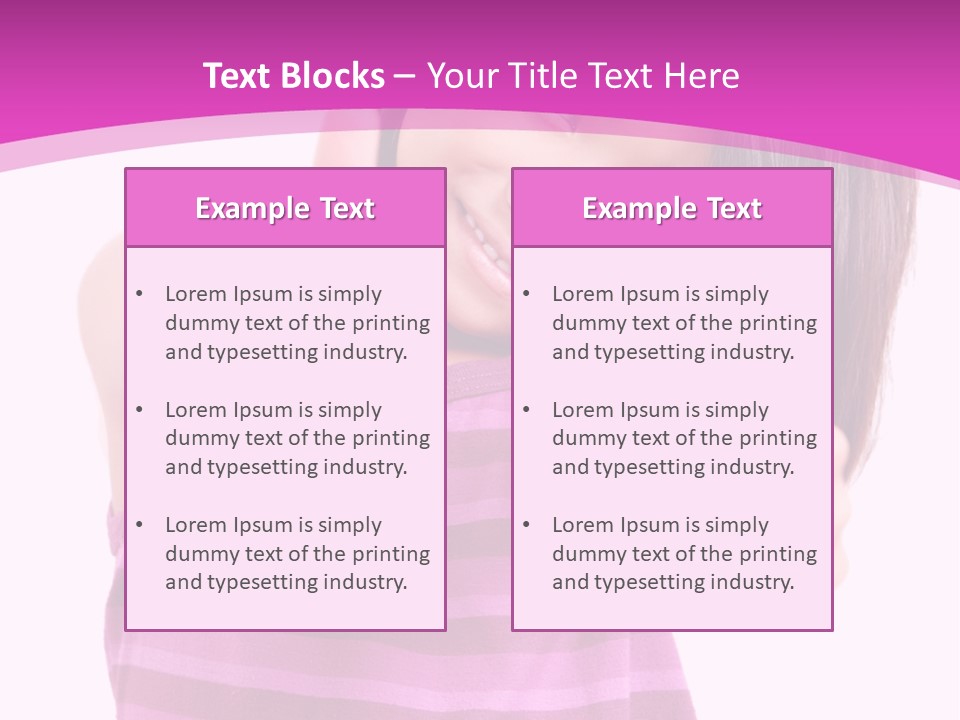Girl Pretty Cute PowerPoint Template
