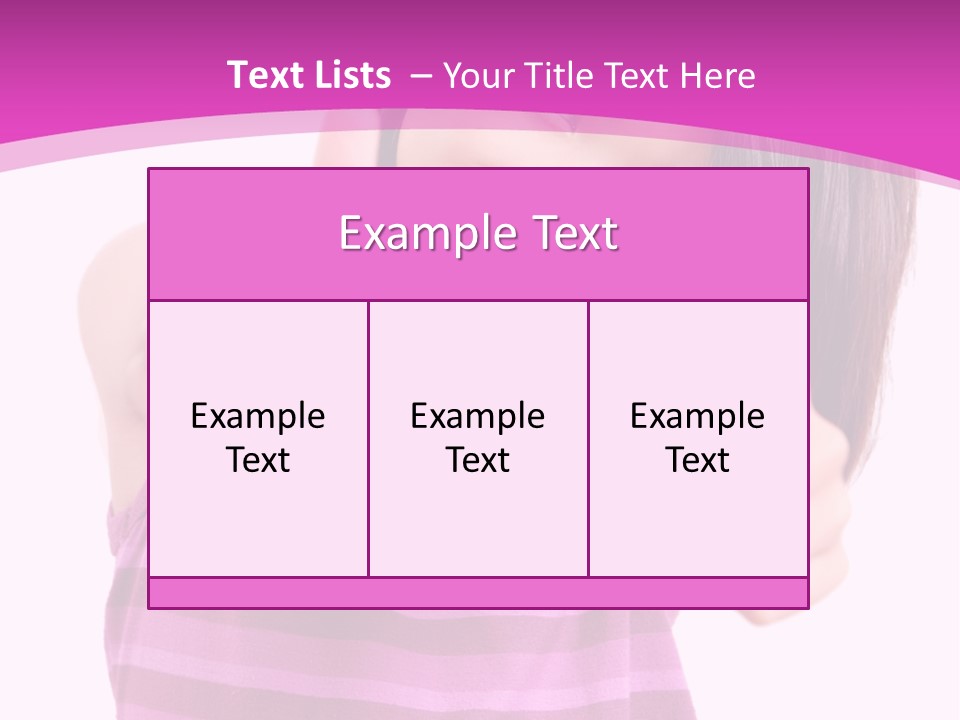 Girl Pretty Cute PowerPoint Template