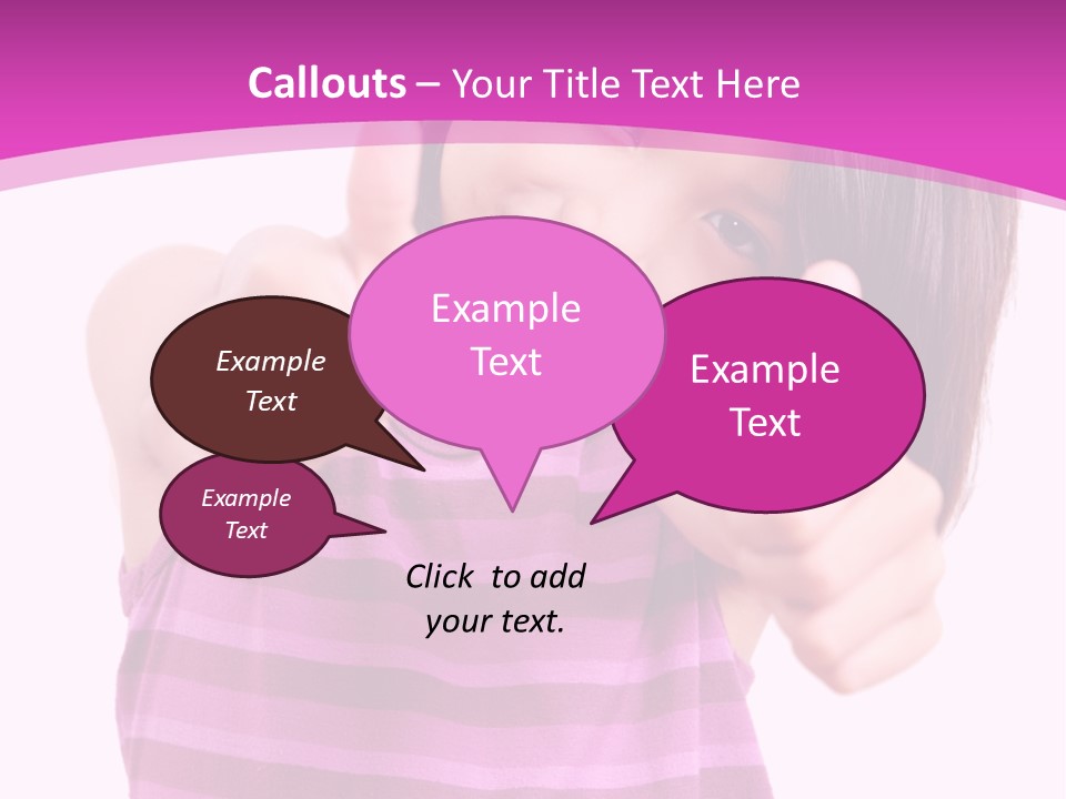 Girl Pretty Cute PowerPoint Template