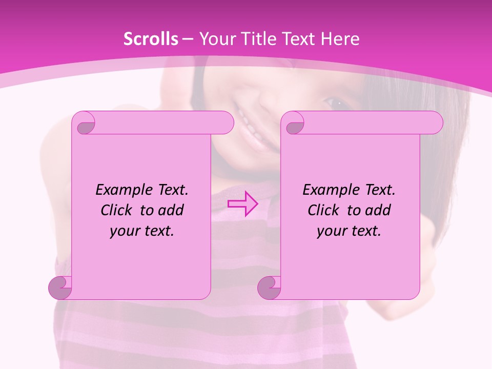 Girl Pretty Cute PowerPoint Template