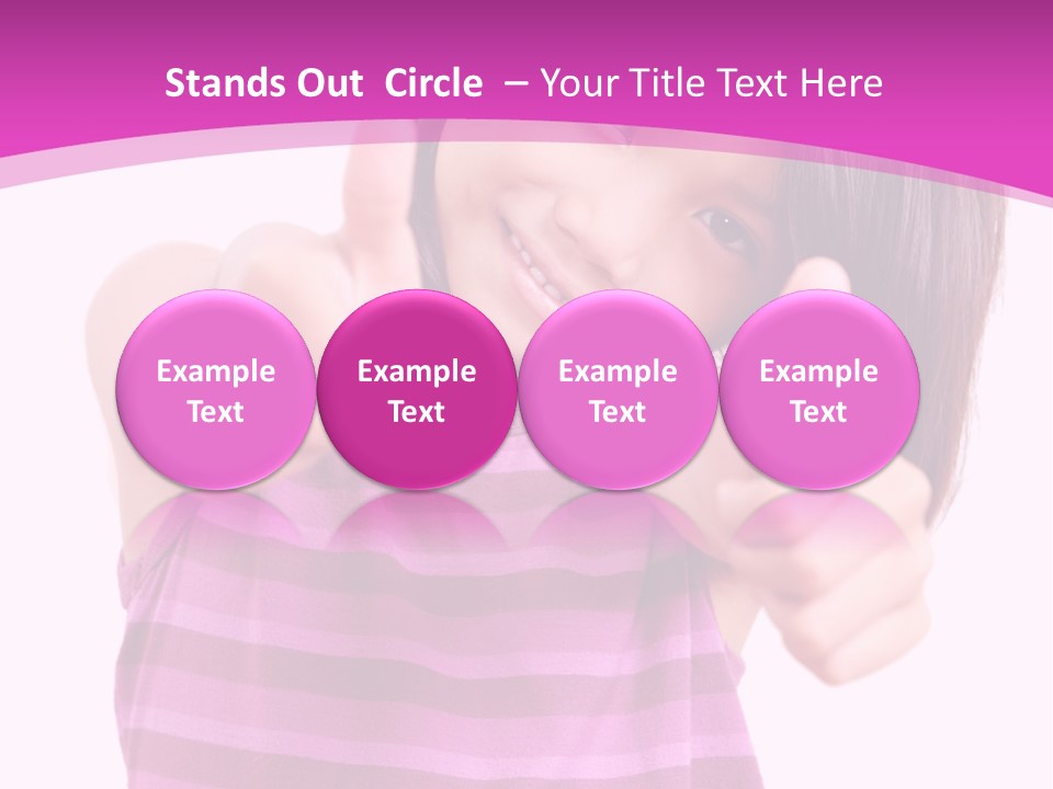 Girl Pretty Cute PowerPoint Template