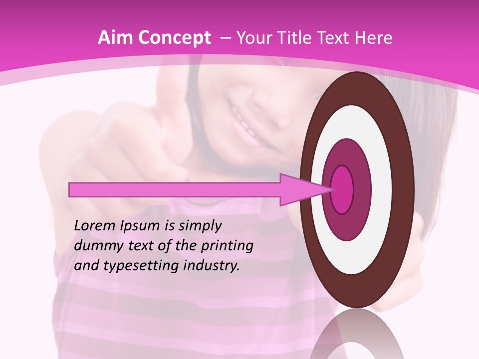 Girl Pretty Cute PowerPoint Template