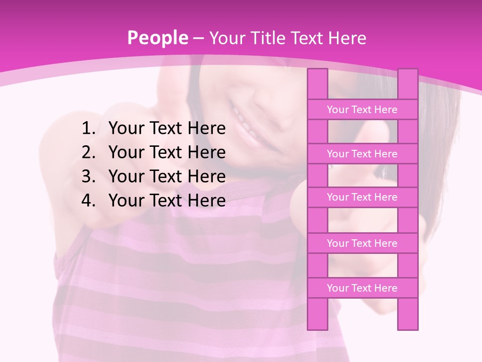 Girl Pretty Cute PowerPoint Template