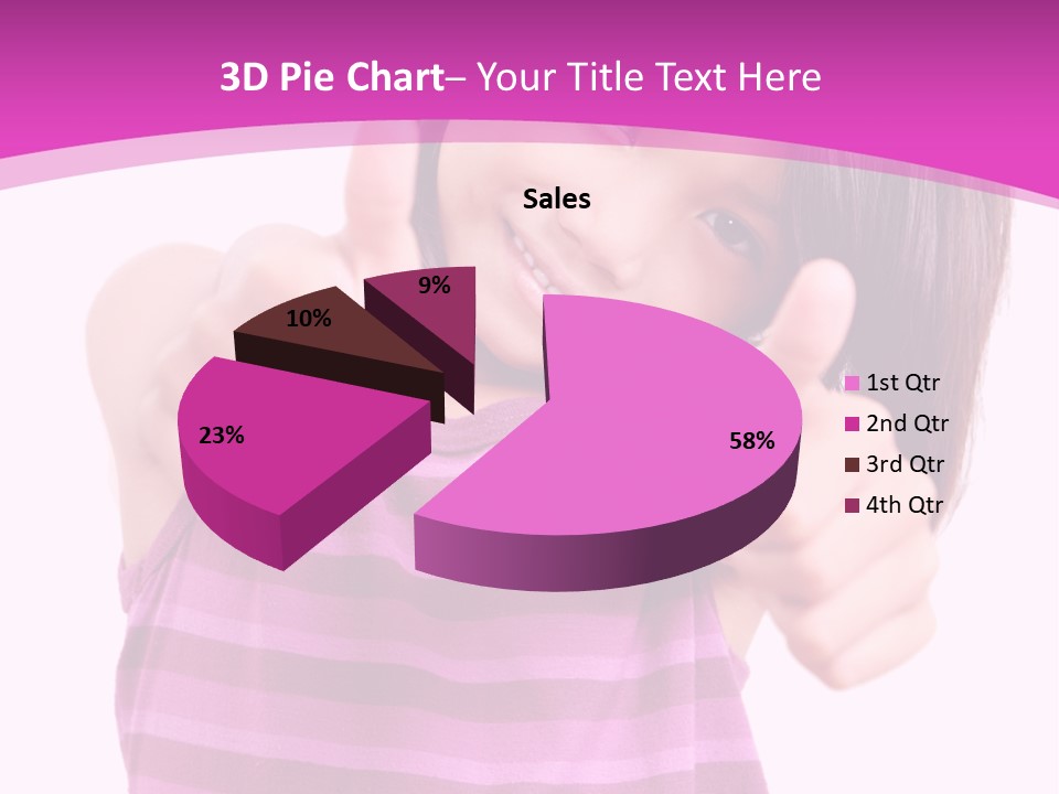 Girl Pretty Cute PowerPoint Template