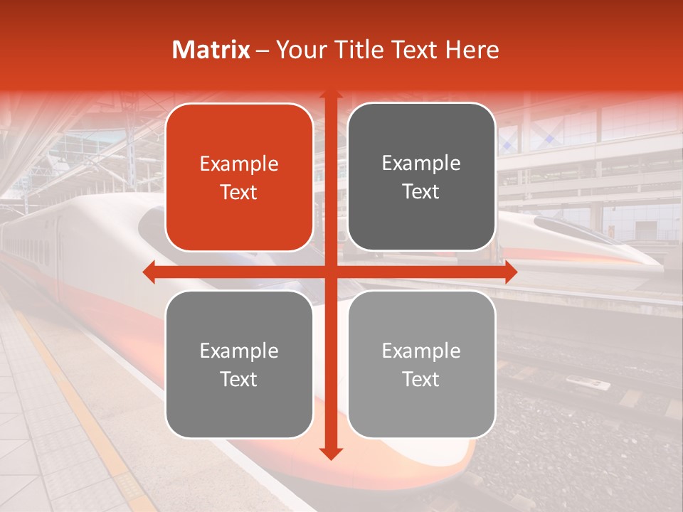 Commuter Light Railroad PowerPoint Template