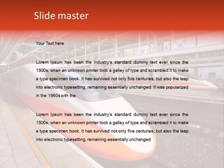 Commuter Light Railroad PowerPoint Template