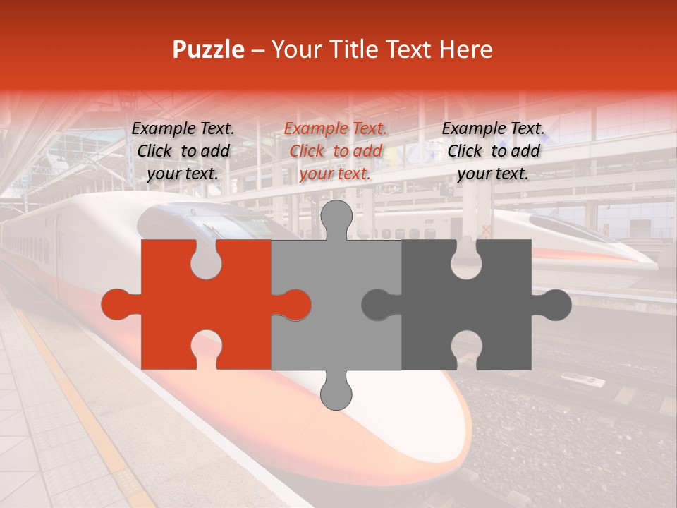 Commuter Light Railroad PowerPoint Template