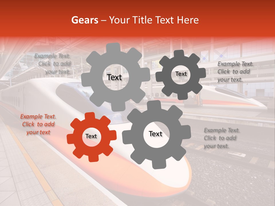 Commuter Light Railroad PowerPoint Template