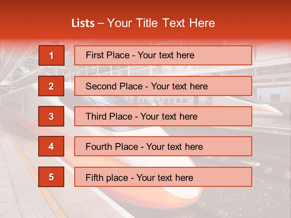 Commuter Light Railroad PowerPoint Template