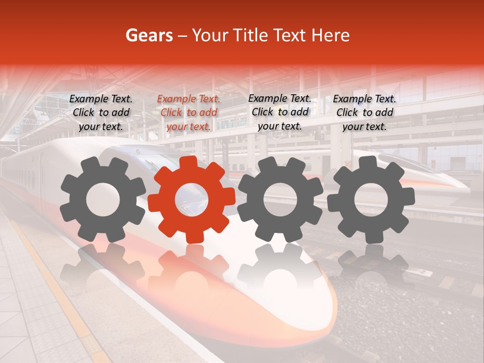 Commuter Light Railroad PowerPoint Template