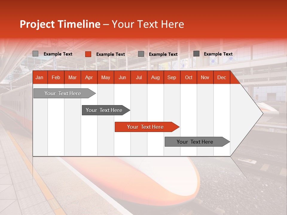 Commuter Light Railroad PowerPoint Template