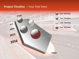 Commuter Light Railroad PowerPoint Template