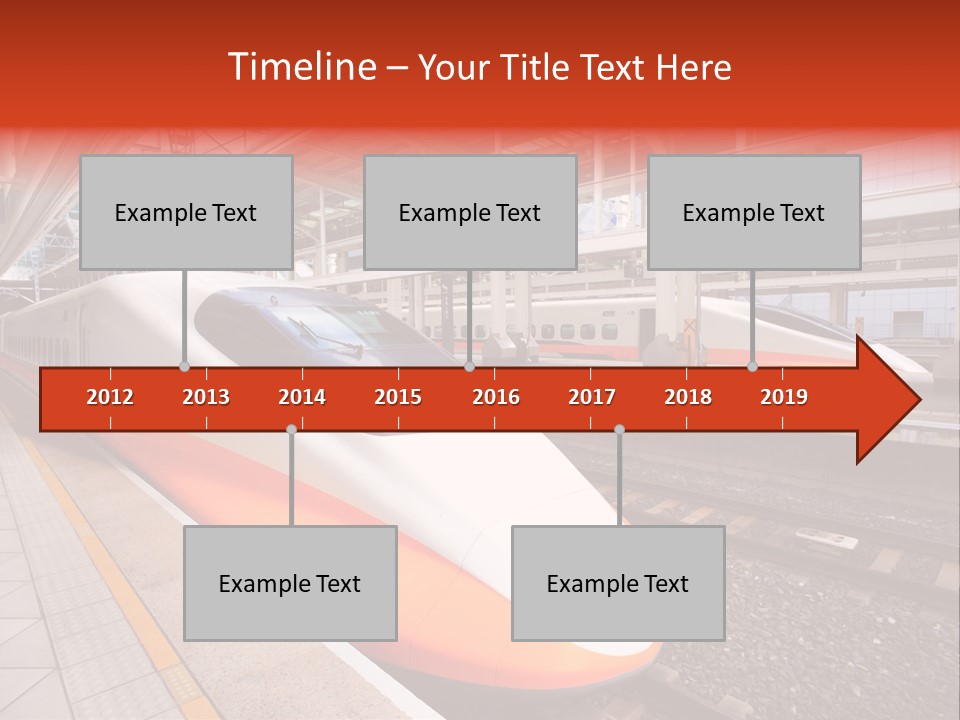 Commuter Light Railroad PowerPoint Template