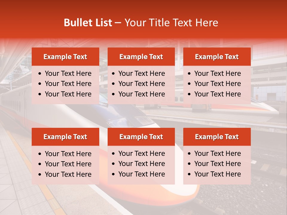Commuter Light Railroad PowerPoint Template