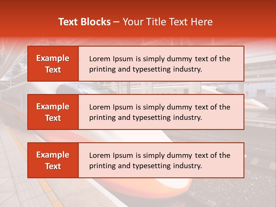 Commuter Light Railroad PowerPoint Template