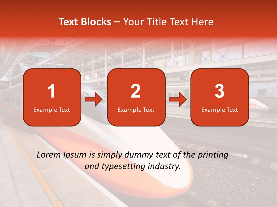 Commuter Light Railroad PowerPoint Template