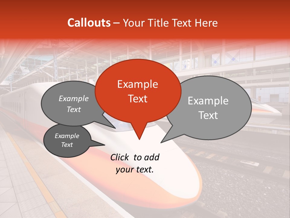 Commuter Light Railroad PowerPoint Template