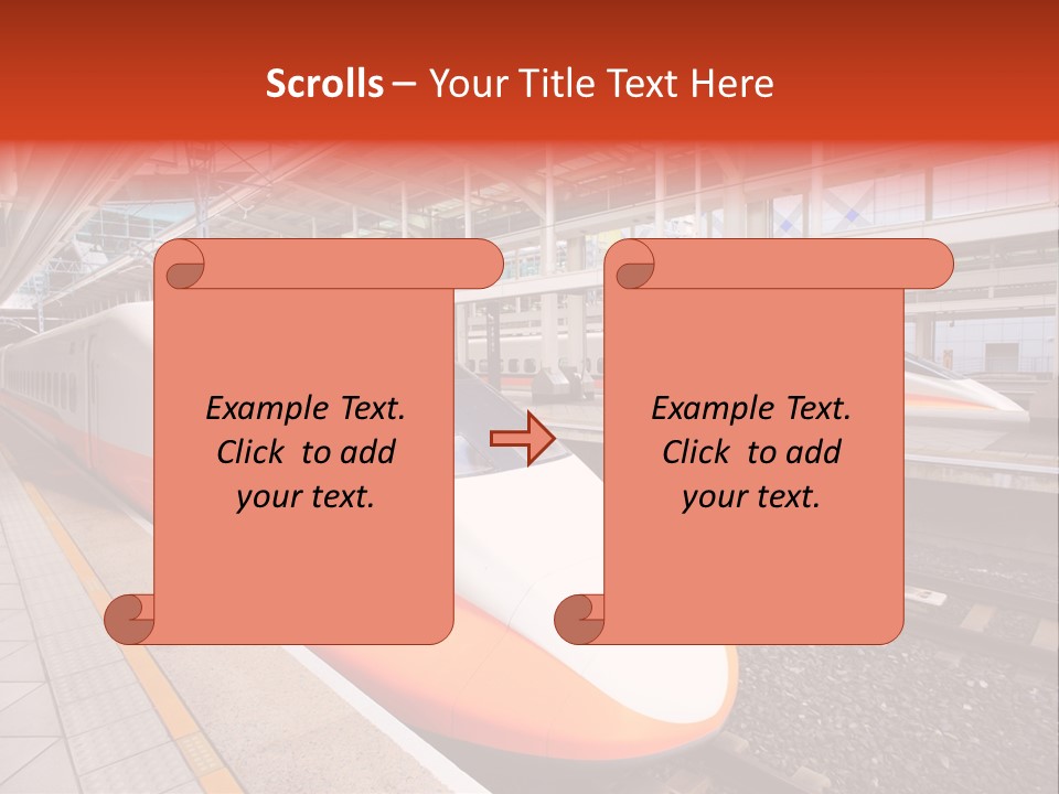Commuter Light Railroad PowerPoint Template