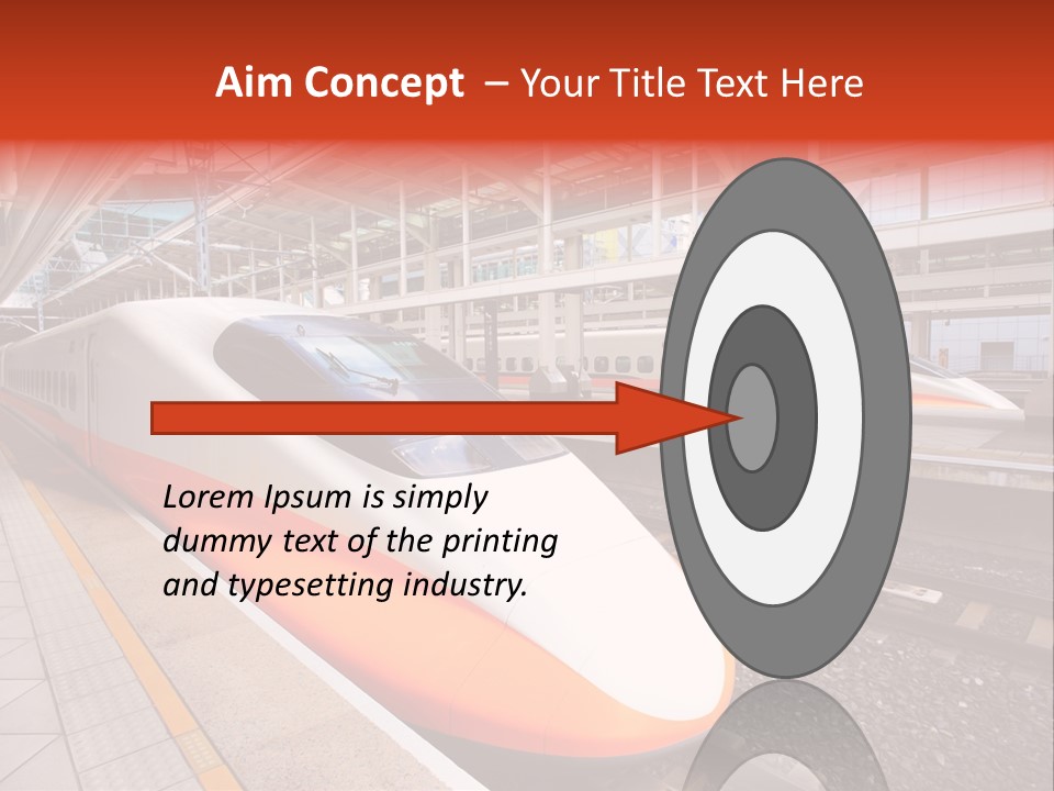 Commuter Light Railroad PowerPoint Template