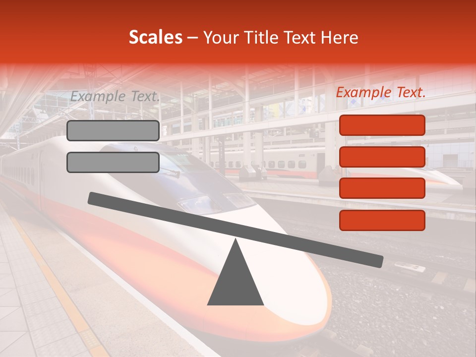 Commuter Light Railroad PowerPoint Template