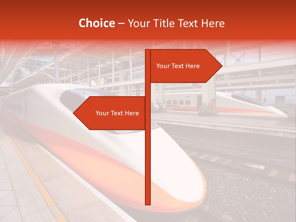 Commuter Light Railroad PowerPoint Template